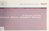 A survey of the National Metric Speakers Bureau · speakerstobeneededintheirareas.Ofthe197respondents,164(or 83 percent)weresatisfiedwith the materialsprovidedbyNBS for their presentations,