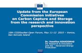 Update from the European Commission initiatives on Carbon ...conference.co2geonet.com/media/1065/open-forum-day-1-3_kougion… · Update from the European Commission initiatives on