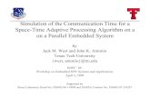 Simulation of the Communication Time for a Space-Time ...antonio/pubs/p-conf036.pdf · Simulation of the Communication Time for a Space-Time Adaptive Processing Algorithm on a on