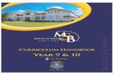 Mount St Bernard College Year 9-10 Handbook 2020 · Planning a Course of Study 5. Year 9 & 10 Information 6. Core Subjects 8. Elective Subjects 22. Mount St Bernard College Year 9-10