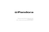 Pandora would like to thank you for choosing our DXL 1100L ... · 10 PANDORA DXL 1100L SERVICE SECURITY USER MANUAL 11 TURNING ON/OFF THE REMOTE CONTROL To turn the remote control