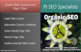 Useful Web Content and Page Titles...Title Useful Web Content and Page Titles Author Puneet Jain Subject Website SEO Keywords need for useful content; page titles in websites Created
