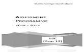 Year 12 Assessment Book 2014 - 2015 · 2018. 3. 23. · Marist!College!North!Shore! Page5! HSC!Assessment!Programme!201492015! TERM’2–’YEAR’12/2015’ Week’ Subject’ Task’