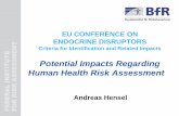 Potential Impacts Regarding Human Health Risk Assessmentec.europa.eu/.../docs/ev_20150601_co05_03_en.pdf · Andreas Hensel, EU Conference on Endocrine Disruptors, Brussels, 1st June