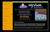 Guest Speaker John Campbell - IRWA...For members that already have taken 64 hours or more credit hours of IRWA courses completed as of Janu-ary 14, 2016 but hadn’t filed a SR/WA