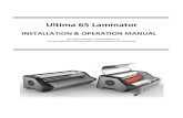 Ultima 65 Laminator · To order replacement accessories, service, parts, or an Equipment Maintenance Agreement, please contact GBC Technical Service and Support at: United States