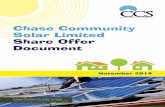 Chase Community Solar Limited Share Offer Documentchasesolar.org.uk/files/2014/11/CCS-web.pdfThis is a summary of the offer to acquire shares in the Chase Community Solar Limited (‘the