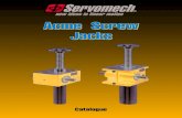 SERVOMECH Acme Screw Jacks · 2020. 6. 17. · 1- start acme screw from Tr 18 × 4 to Tr 100 × 16 1- start acme screw from Tr 18 × 4 to Tr 160 × 16 2-starts acme screw from Tr