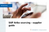SAP Ariba sourcing - Supplier Guide€¦ · Introduction 3 1 Audience All suppliers invited to participate in online bidding events through Ariba 2 Duration 30 min 3 Prerequisites