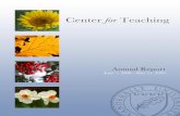 2008-2009 Annual Report-version 2 · The Center for Teaching shares Vanderbilt University’s commitment to excellence in research, teaching & learning, and service. ... New Website