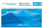 Social 30–2 Bulletin Studiesgtsocial30.weebly.com/uploads/2/8/8/2/28823581/13... · The Social Studies 30–2 Diploma Examination is designed to reflect the issues-centred, multiple-perspectives