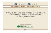 KeystoDesigningEffective WritingandResearch Assignments€¦ · Keys to Designing Effective Writing and Research Assignments • FROMPAGE5 Idofind,though,thatIget throughthefour-pagepapers