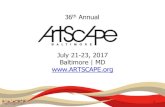 36th Annual...logo will be incorporated into Artscape’s identity (i.e. “XYZ presents Artscape” or “Artscape presented by XYZ”) and within all festival-controlled references