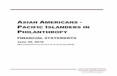 ASIAN AMERICANS - AAPIPASIAN AMERICANS - PACIFIC ISLANDERS IN PHILANTHROPY FINANCIAL STATEMENTS June 30, 2019 (WITH COMPARATIVE TOTALS AS OF JUNE 30, 2018) C ROSB Y & K ANEDA Certified