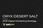 ORYX DESERT SALT · 4. FACEBOOK PPC •The Facebook ad did exceptionally well in the UK. •We would like to continue with this form of advertising. •This can be done by running