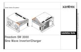 Installation Guide Freedom SW 3000 Sine Wave Inverter/Charger … · xpose to rain or spray. INSTALLATION REQUIREMENTS: Mount this inv erter/charger only in the orientations specified