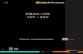 DBAC-100 12V - 24Ves.dirna.com/files/dirna-manuals/220RE00181.pdf · Electroventilador 12V. Electroventilador 24V. 321255037A Tubería 3/8” 0,37 m (condensador-filtro) DBAC-100