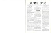 ALPINE ECHO·...page 2, alpine echo, sept. 15, 1960 alpine echo an independent weekly newspaper publi shed in alpine, california san diego coun ty