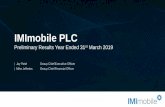 IMImobile PLC...Goodwill from Impact Mobile acquisition Working capital movement from organic growth and Impact Mobile acquisition Bank debt of £20.7m Liabilities Mar-19 £m £m Trade