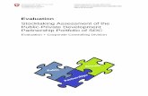 Stocktaking Assessment of the Public-Private Development ... · SDC in PPDPs as stipulated in the Bill on Switzerland’s International Cooperation 2013–2016. Furthermore, SDC Senior
