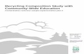 Recycling Composition Study with Community-Wide Education · Email: Stakeholder engagement . Local governments, garbage and recycling collection companies and material recovery facilities