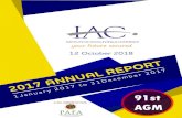 A FULL MEMBER OF PAFA AGM - IAC · of Accountants (PAFA). You will find the annual financial statements of your Institute which reflect a healthy, stable, liquid Institute. I do,