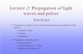 Lecture 2: Propagation of light waves and pulseskuzelp/Optics/Lecture2.pdf · Gain-assisted superluminal light propagation L. J. Wang, A. Kuzmich & A. Dogariu NEC Research Institute,