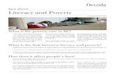fact sheet: Literacy and Poverty · How does literacy and poverty affect the economy? Literacy losses in adulthood are con-centrated in adults from lower socio-economic backgrounds.