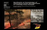 United States Synthesis of Knowledge of Agriculture ... · Management in Loblolly Pine Forests Douglas J. Marshall, Michael Wimberly, Pete Bettinger, and John Stanturf occurrence