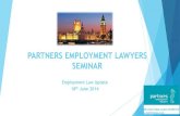 PARTNERS EMPLOYMENT LAWYERS SEMINAR · Specific Trauma Stress Discrimination, Unfair Dismissal Hartman, prison officer, suicide of inmates. Argument it was not reasonably foreseeable