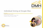 Individual Giving at Dougie Mac - iofnw.org.ukiofnw.org.uk/wp-content/uploads/2018/09/Individual-Giving-in-a-Hosp… · • A presentation – think of style, content, audience, result