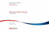 Telecom Italia Group · 1H 2014 Results 4 Service Revenues 4,871 mln € • Organic Performance at -7.1% YoY vs -6.5% in 1Q‟14 reflects: • Domestic trend stabilization with a