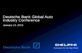Deutsche Bank Global Auto Industry Conference...2015/01/13  · Deutsche Bank Global Auto Industry Conference January 13, 2015 Rodney O’Neal Chief Executive Officer and President