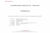 VORNADO REALTY TRUST€¦ · CESCR as contemplated by the Agreement and Plan of Merger, dated as of October 18, 2001 (the "Merger A greement"), by and among the Operating Partnership,