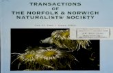 THE NORFOLK NORWICH · transactions of thenorfolk&norwich naturalists'society vol.33part1(june2000) i-ji\ (viuscum i j 22auq2000 j i bxchakiso i-qenfcral