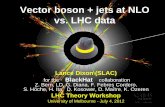 Vector boson + jets at NLO vs. LHC datatpp.ph.unimelb.edu.au/LHCWorkshop2012/Talks/Dixon.pdfL. Dixon NLO V+jets vs. LHC data U. Melbourne July 4, 2012 4 Classic SUSY dark matter signature