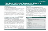 MARCH 2014 VOLUME V, ISSUE 4 Global Mass Transit Report... Global Mass Transit Report Information and analysis on the global mass transit industry INSIDE THIS ISSUE (continued on page