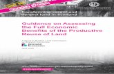 Guidance on Assessing the Full Economic · 2020. 8. 28. · Full Economic Benefits of the Productive Reuse of Land 1. Framework for Capturing Wider Benefits 01 2. Well-being Benefits