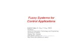 Fuzzy Systems for Control Applicationssite.iugaza.edu.ps/bhamed/files/2010/02/Fuzzy_Control... · 2009. 12. 17. · analytic control theory.