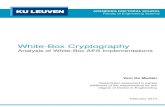 White-Box Cryptography - COnnecting REpositoriesWhite-Box Cryptography Analysis of White-Box AES Implementations Yoni De Mulder Dissertation presented in partial fulﬁllment of the