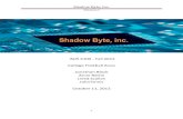Shadow Byte, Inc. · PDF file routinely updated by the content validators System Update User . Shadow Byte, Inc. Milestone 2 5 Use Case Diagram . Shadow Byte, Inc. Milestone 2 6 Use