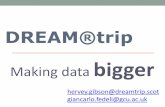 Making data bigger - MLIT2) Main survey, UKTS •Past changes in methodology •Backcasting provides continuous series making data bigger hervey.gibson@dreamtrip.scot A y … 1. Collect