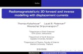 Radiomagnetotelluric 2D forward and inverse modelling with ... · 1D forward modelling example Effect of oblique incidence 2D forward modelling example 2D inverse modelling example