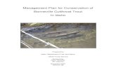 Management Plan for Conservation of Bonneville Cutthroat ... · Management Plan for Conservation of . Bonneville Cutthroat Trout . In Idaho . Prepared by . ... The numbers of rainbow