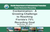 Contamination: A Growing Challenge to Reaching Florida’s ... · outbound class i october 684/tons 146 $4,672 november 427/tons 403 $12,896 december 10 ecua terminates hauling contract