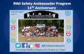 RWJ Safety Ambassador Program 11th Anniversary...11th Anniversary The Beginning… 2007-8 2018 -19 SAFETY SUMMIT Wheeled Sports Safety Safety In/Around Cars Pedestrian Safety Fall