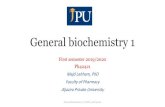 General biochemistry 1 - jude.edu.sy · General biochemistry 1_Ph4221_2nd lecture The macromolecular components of cells—proteins, polysaccharides, nucleic acids, and lipids—assume