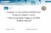 Seminar on Specialized Intellectual Property Rights Courtsiipi.org/wp-content/uploads/2012/02/Luna.pdf · Notorious and Famous Trademarks. Two levels of protection. Prescription issue