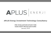 APLUS Energy Investment Technology Consultancy · and hydropower plants, bilateral contracts, day-ahead electricity price forecasts and the ... according to the characteristics of
