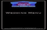 Wedding Menu - Template.net...Wedding Menu  • info@capitolbanquet.com 6435 Dixie Road Mississauga, On, L5T 1X4 • Tel 905 670 0635 • Cell 416 797 7127